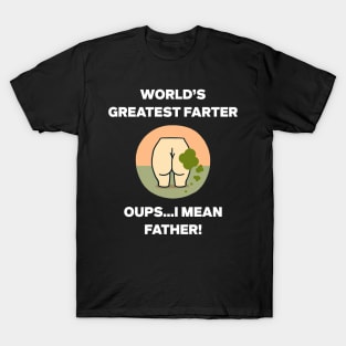 World's Greatest Farter Funny Father's Day T-Shirt